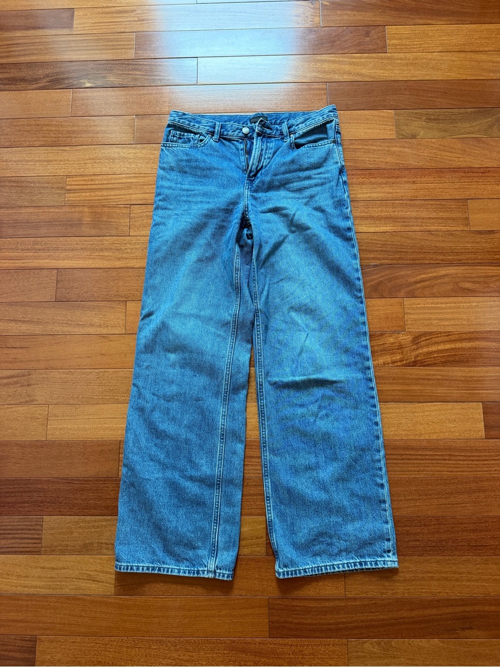 [UNIQLO] Wide Leg Blue Denim Jeans